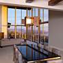 4_Cerno Muto 32" Wide Oiled Walnut LED Pendant Light more views