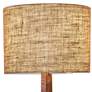 2_Cerno Nauta 59" Walnut and Brass LED Tray Floor Lamp with Burlap Shade more views