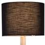 2_Cerno Nauta 59" White Oak Brass LED Tray Floor Lamp with Black Shade more views