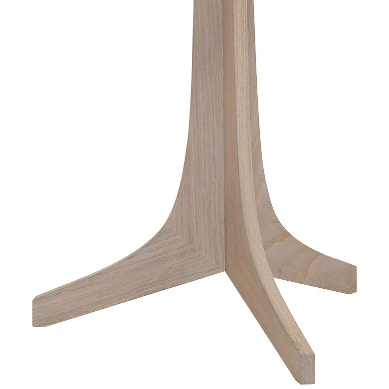 Image 3 Cerno Nauta 59" White Oak Brass LED Tray Floor Lamp with Burlap Shade more views
