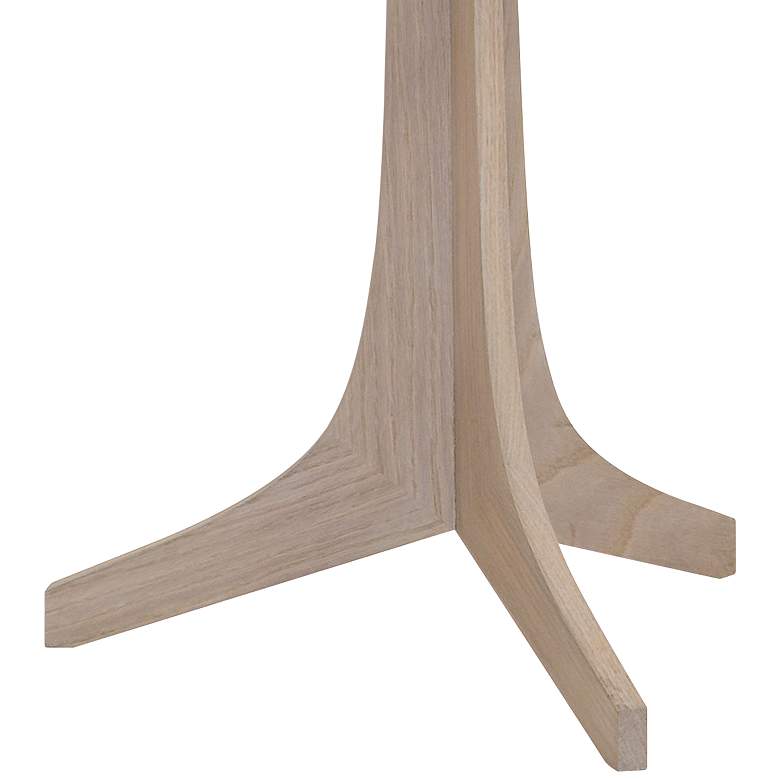 Image 3 Cerno Nauta 59" White Shade White Oak Brass LED Tray Floor Lamp more views