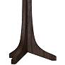 Cerno Nauta Stained Walnut LED Table Lamp with Burlap Shade
