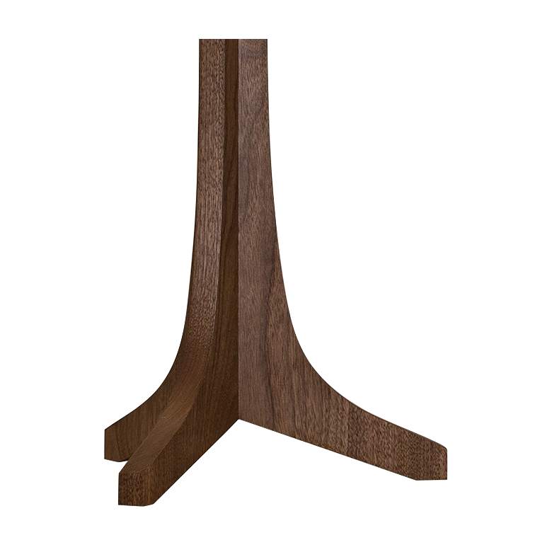 Image 4 Cerno Nauta Walnut Wood and Burlap Shade Modern LED Table Lamp more views