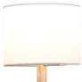 Cerno Nauta White Oak Brass LED Floor Lamp with White Shade
