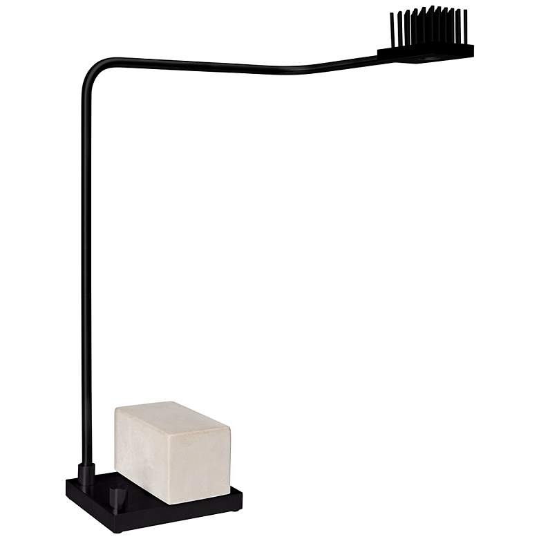 Image 1 Cerno Onus Black Aluminum and Natural Concrete LED Desk Lamp