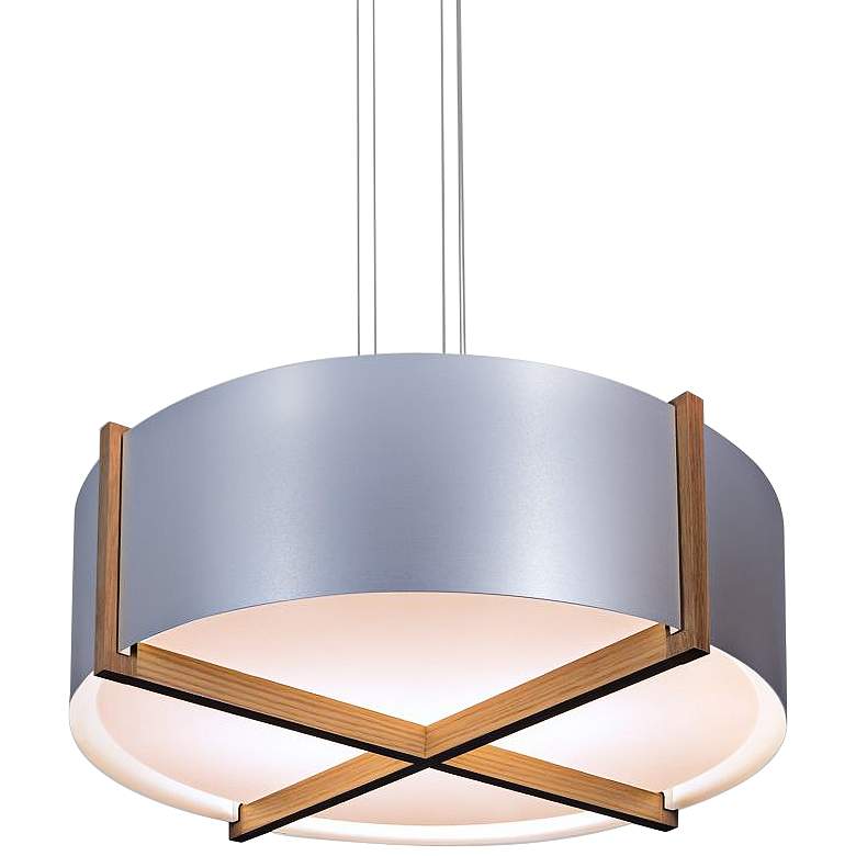 Image 2 Cerno Plura 18" Wide Brushed Aluminum LED Pendant Light