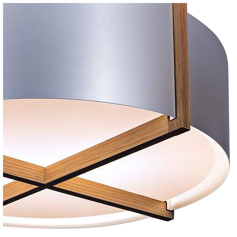 Image 3 Cerno Plura 18" Wide Brushed Aluminum LED Pendant Light more views