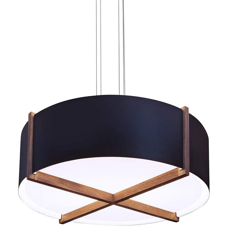 Image 2 Cerno Plura 18" Wide Matte Black LED Pendant Light