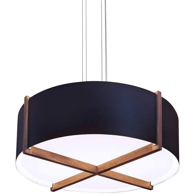 Image 2 Cerno Plura 18 inch Wide Matte Black LED Pendant Light