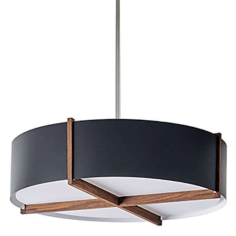 Image 1 Cerno Plura 24" Wide Matte Black Pendant Light