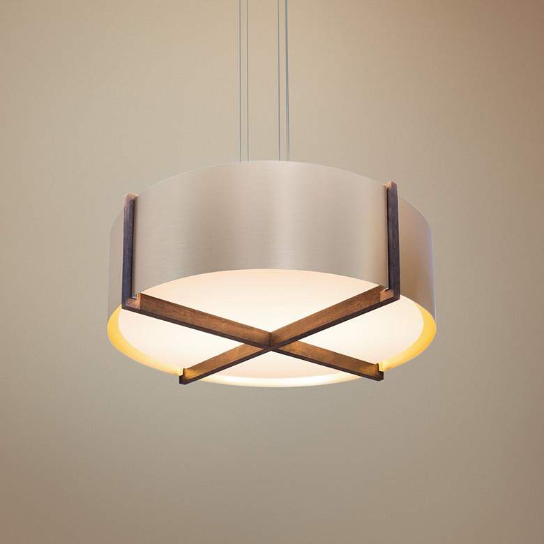 Image 1 Cerno Plura 24" Wide Rose Gold LED Pendant Light