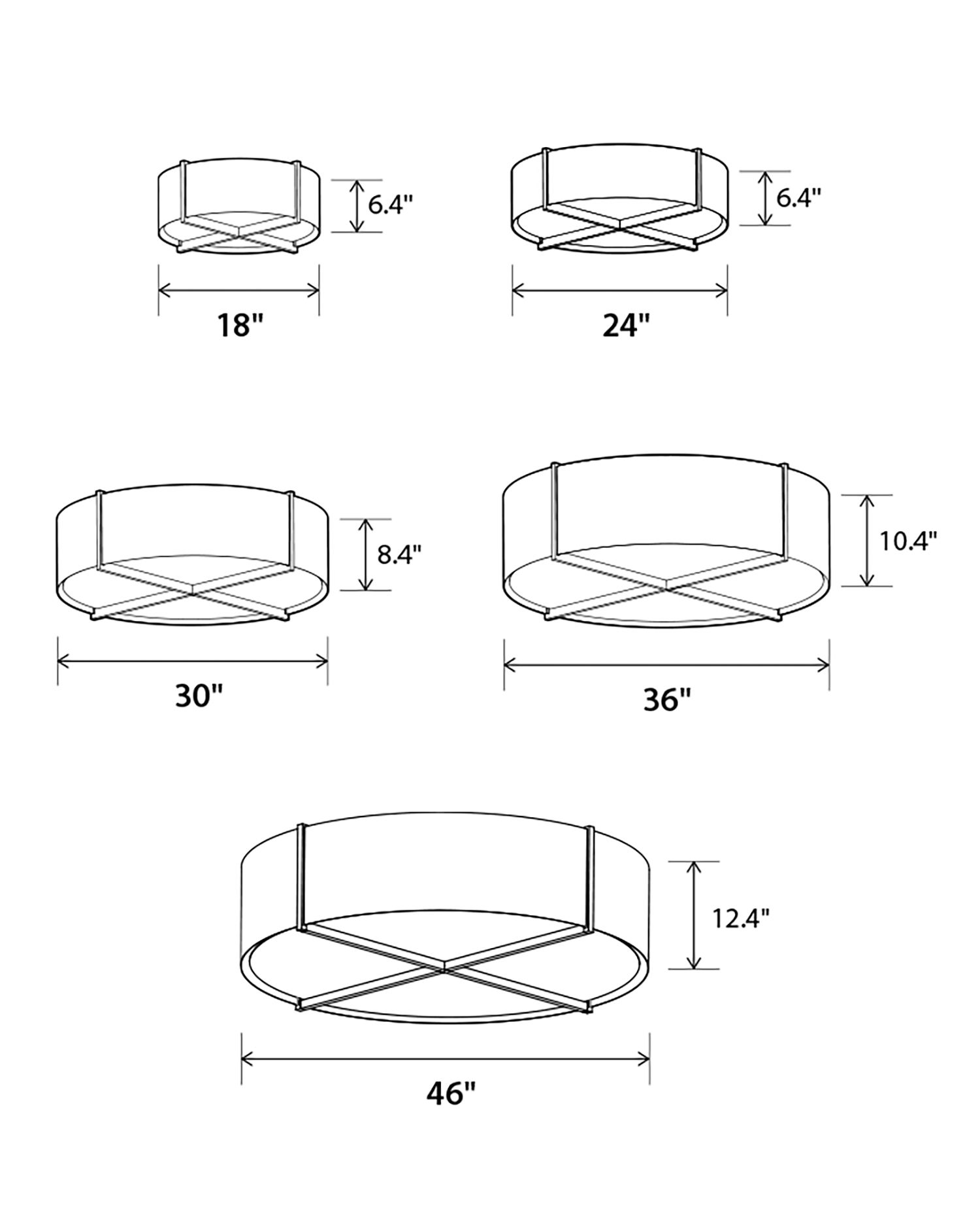 Image 3 Cerno Plura 24"W Walnut and Matte Black LED Ceiling Light more views
