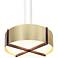 Cerno Plura 30" Wide Brushed Brass LED Pendant Light
