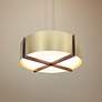 Cerno Plura 30" Wide Brushed Brass LED Pendant Light