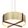 Cerno Plura 36" Wide Brushed Brass LED Pendant Light