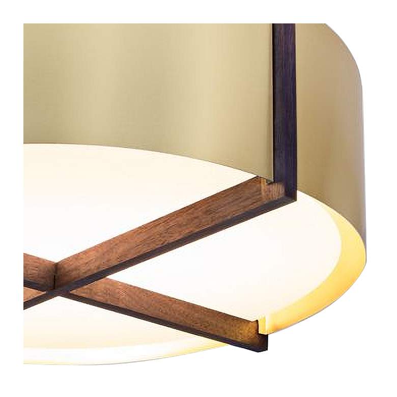Image 3 Cerno Plura 36" Wide Brushed Brass LED Pendant Light more views