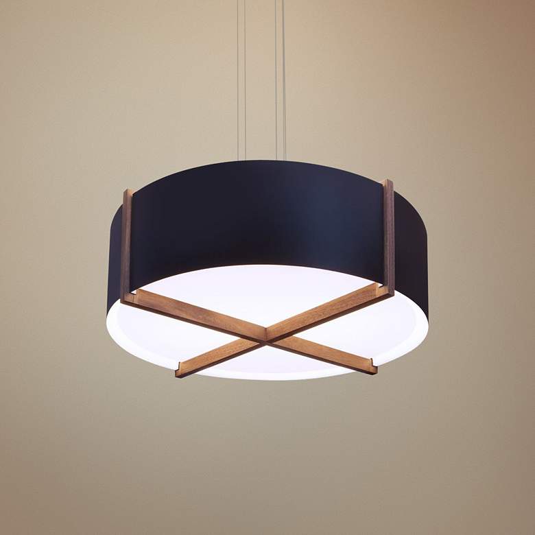 Image 1 Cerno Plura 36" Wide Matte Black LED Pendant Light