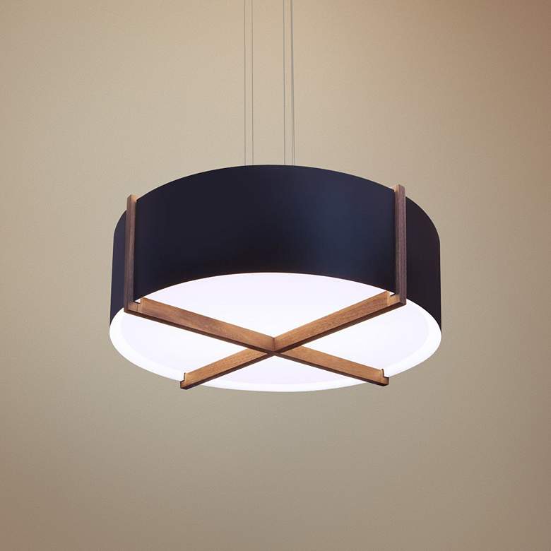 Image 1 Cerno Plura 36 inch Wide Matte Black LED Pendant Light