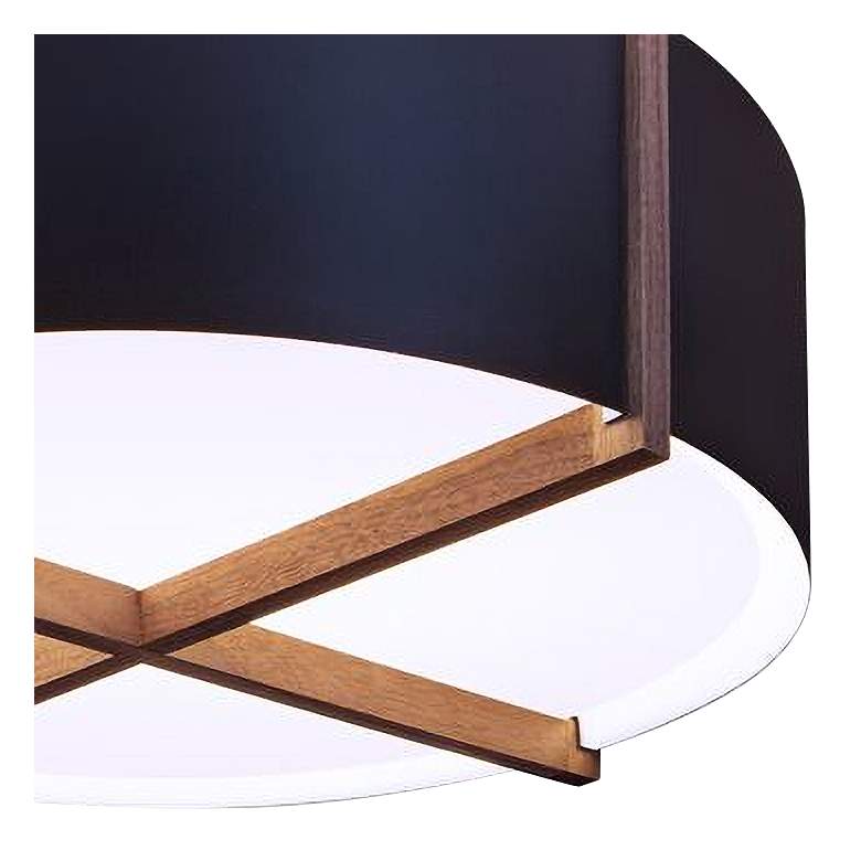 Image 3 Cerno Plura 36" Wide Matte Black LED Pendant Light more views