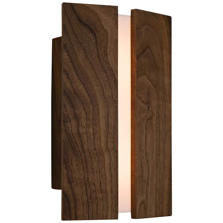 Image 1 Cerno Rima 12" High Walnut 2700K LED Wall Sconce