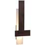 Cerno Sedo 36" High Dark Stained Walnut LED Wall Sconce