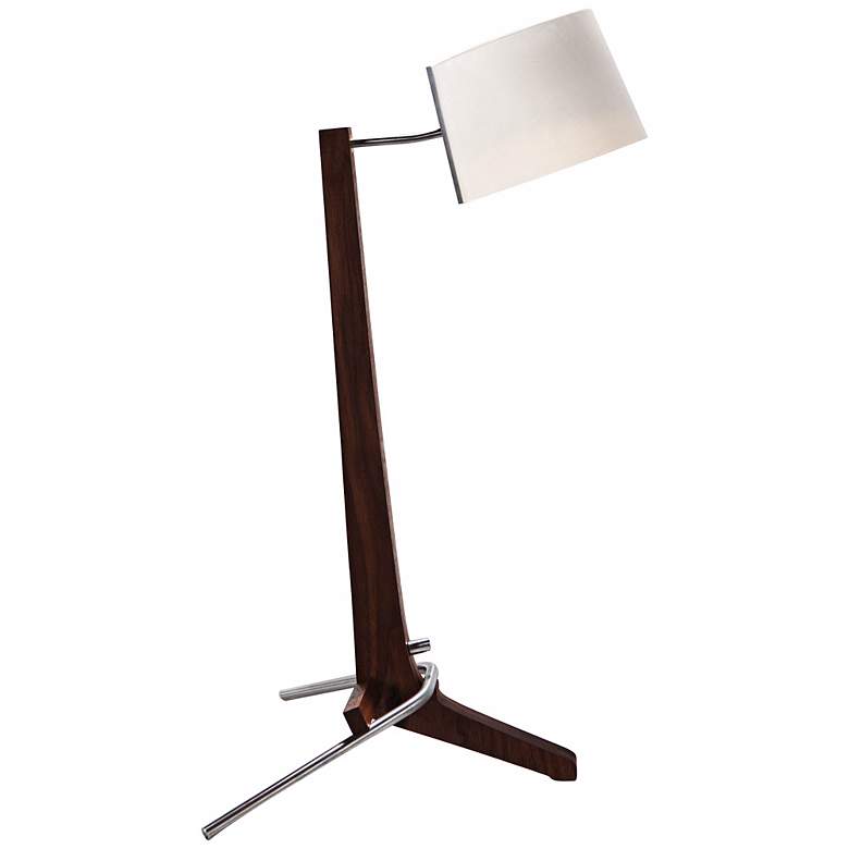Image 1 Cerno Silva Black Walnut and White LED Desk Lamp