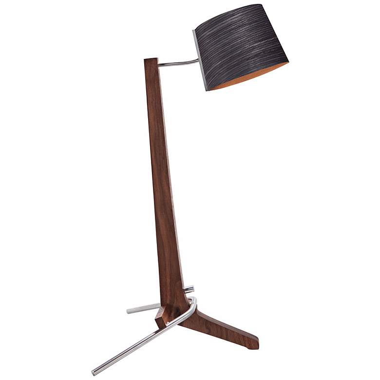Image 1 Cerno Silva Oiled Walnut and Ebony LED Table Lamp