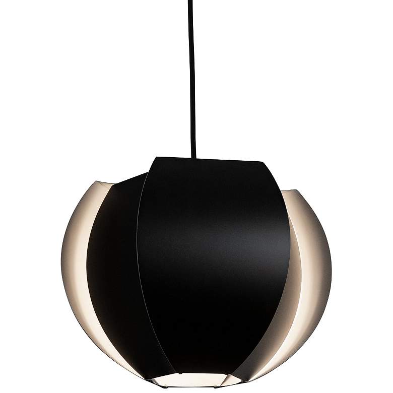 Image 1 Cerno Veris 12 3/4 inch Wide Matte Black LED Pendant Light