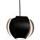 Cerno Veris 12 3/4" Wide Matte Black LED Pendant Light