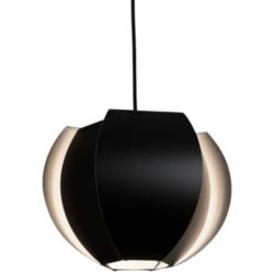 Cerno Veris 12 3/4" Wide Matte Black LED Pendant Light