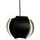 Cerno Veris 12 3/4" Wide Matte Black Pendant Light
