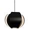 Cerno Veris 21 3/4" Wide Matte Black LED Pendant Light