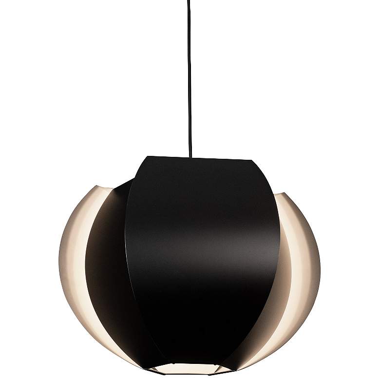 Image 1 Cerno Veris 21 3/4" Wide Matte Black Pendant Light