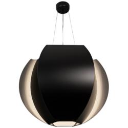 Cerno Veris 33 1/2" Wide Matte Black Pendant Light