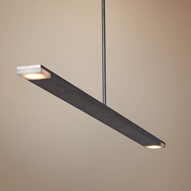 Image 1 Cerno Virga Brushed Aluminum 28" Wide LED Pendant