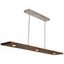 2_Cerno Vix 48" Wide Oiled Walnut LED Kitchen Island Light Pendant