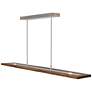 5_Cerno Vix 48" Wide Oiled Walnut LED Kitchen Island Light Pendant more views