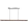 6_Cerno Vix 48" Wide Oiled Walnut LED Kitchen Island Light Pendant more views