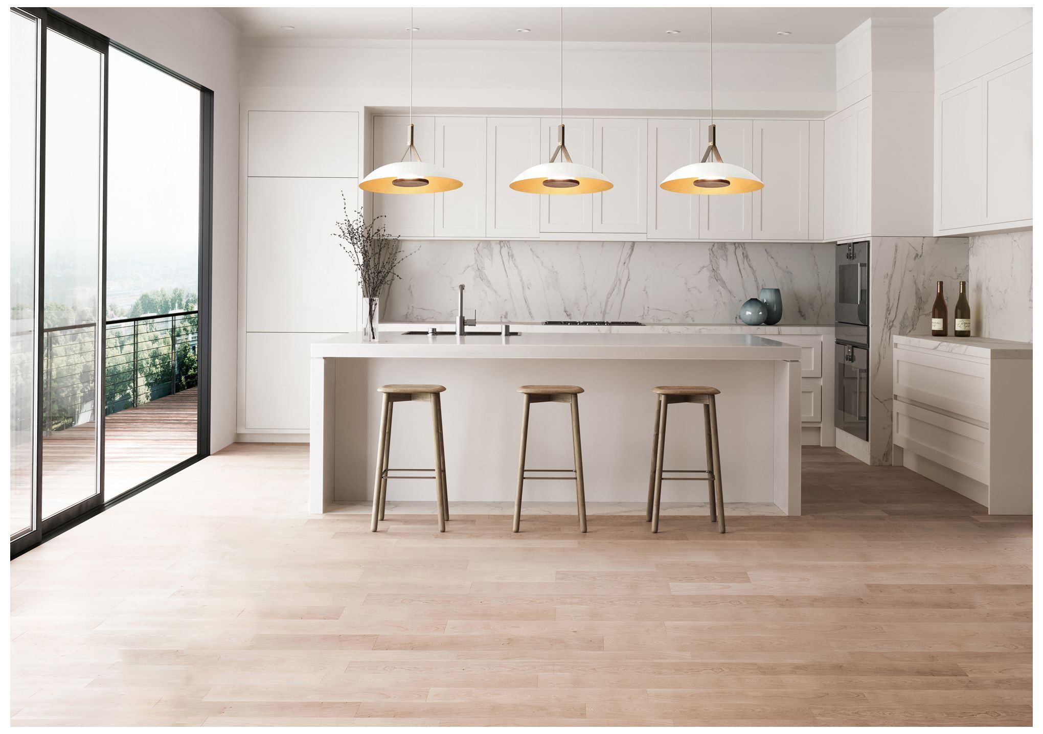 Image 5 Cerno Volo 24" Wide Blanc LED Pendant Light more views