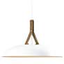 1_Cerno Volo 24" Wide White LED Pendant Light