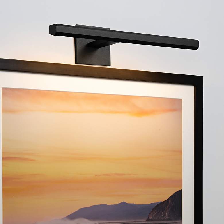 Image 1 Cerno Zoey 36" Wide Black Powder Coat LED Picture Light