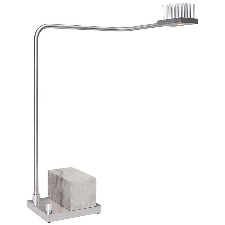 Image 1 Cero Onus Brushed Aluminum and Marble LED Desk Lamp