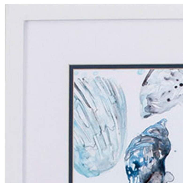 Image 2 Cerulean Seashells B 16" High 2-Piece Framed Wall Art more views
