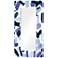 Cerulean Strokes Art Glass 36" x 72" Rectangular Wall Mirror