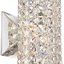 Cesenna 10 1/4" High Crystal Cylinder LED Wall Sconce in scene