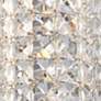 Cesenna 10 1/4" High Crystal LED Wall Sconces Set of 2