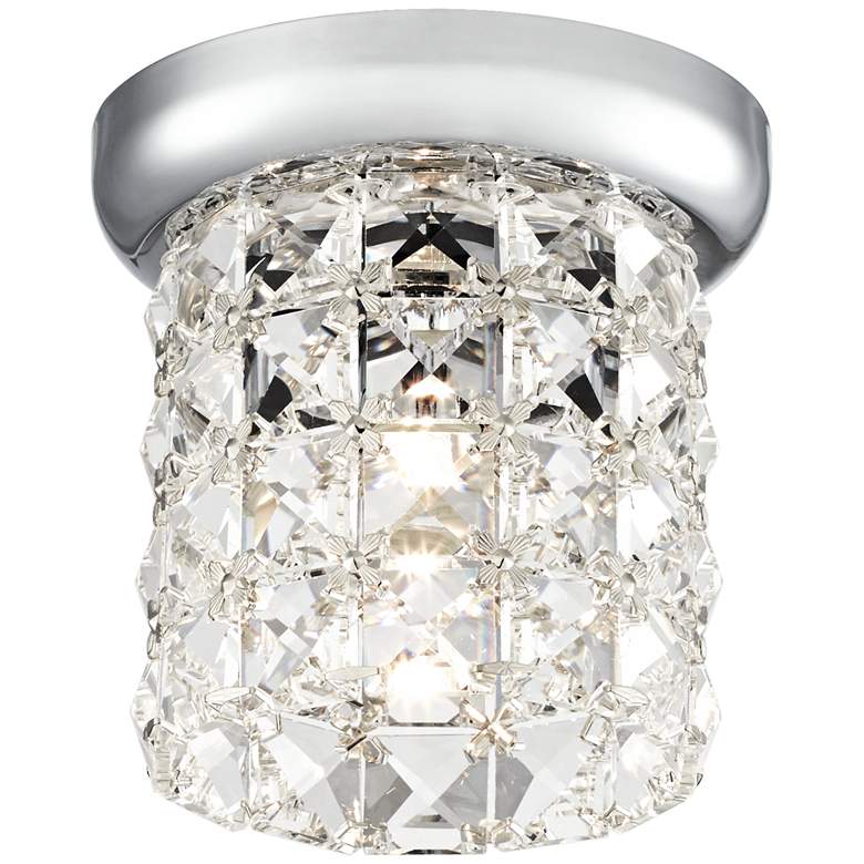 Image 2 Cesenna 4 3/4 inch Wide Crystal Ceiling Light