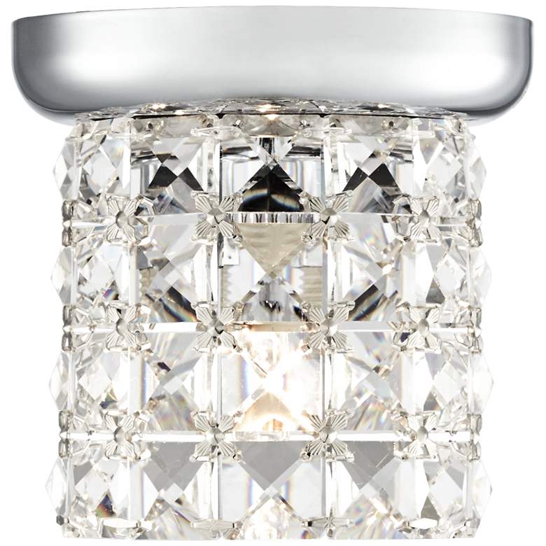 Cesenna 4 3/4&quot; Wide Crystal Ceiling Light more views