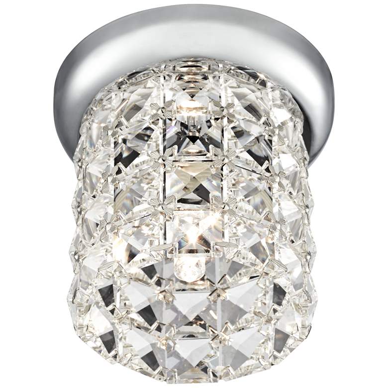 Cesenna 4 3/4&quot; Wide Crystal Ceiling Light more views