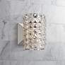Cesenna 6 1/2" High Crystal Cylinder LED Wall Sconce in scene